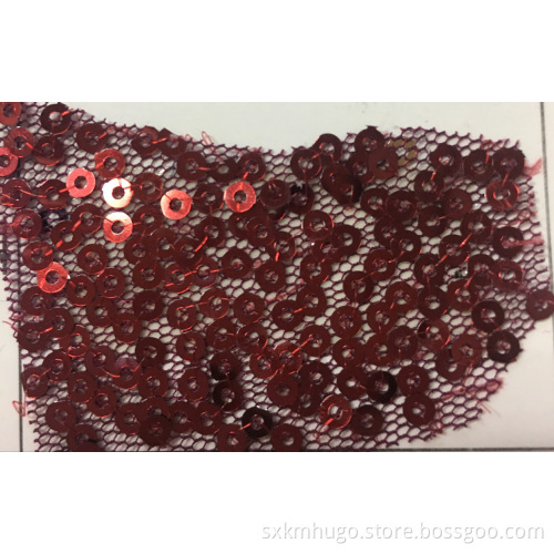 Polyester Fabric Sequin Tulle Glitter Sequin Fabricc